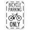 Signmission Bicycle Parking Only With Graphic Heavy-Gauge Aluminum Sign, 12" x 18", A-1218-24320 A-1218-24320 - alternate 1